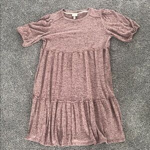 Knox Rose Heathered Mauve Dress